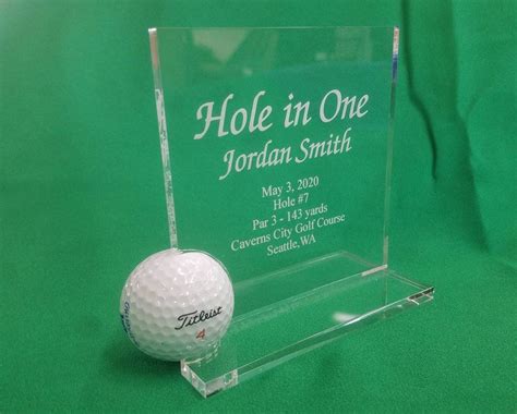 Hole In One Golf Trophy Award Etsy