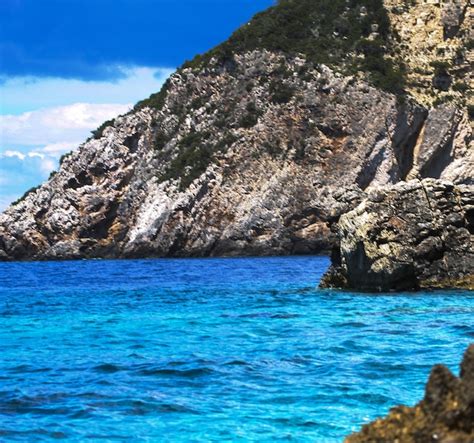 Premium Photo Blue Caves On Zakynthos Island