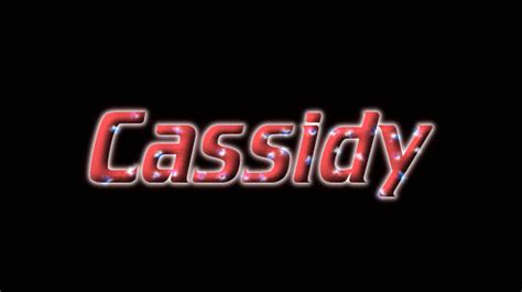 Cassidy Logo Herramienta De Diseño De Nombres Gratis De Flaming Text