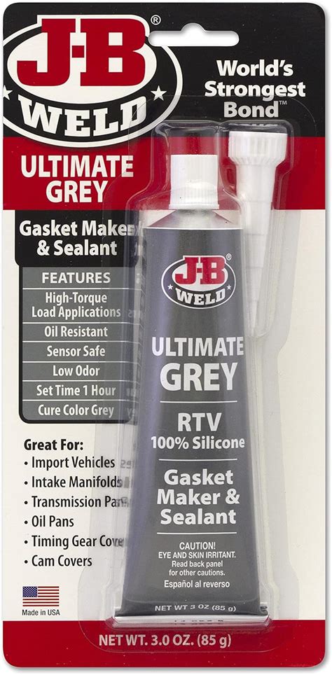 Jb Weld Ultimate Rtv Silicone Gasket Maker And Sealant Grey Ml