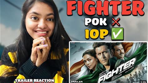 FIGHTER TRAILER REACTION HRITHIK ROSHAN DEEPIKA PADUKONE YouTube