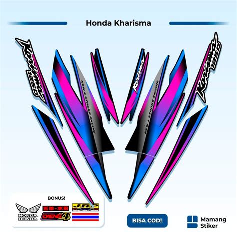 Jual Striping Honda Karisma X Variasi Thailand D D X