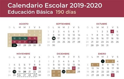 Calendario Escolar A Sep