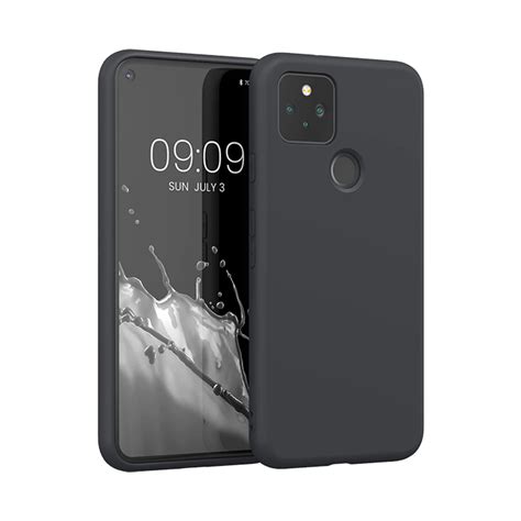 Silicone Google Pixel 5 Case Black - Caseface