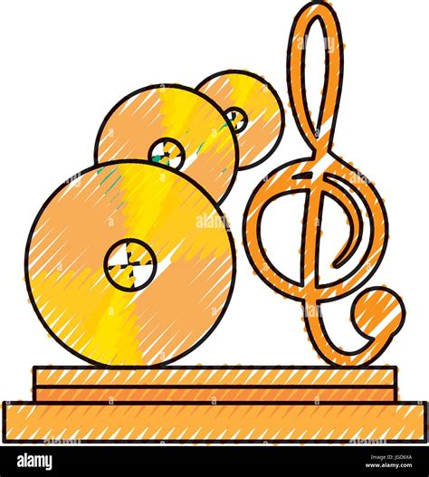 Musik Pokal Auszeichnung Symbol Vektor Illustration Grafik Design Stock