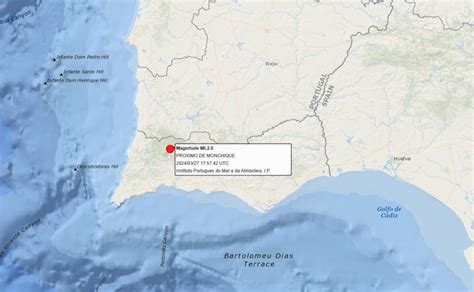 Registado Sismo De Magnitude Pr Ximo De Monchique