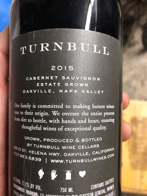 Turnbull Cabernet Sauvignon Oakville Usa California Napa Valley