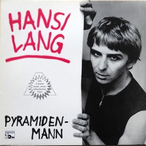 Hansi Lang Pyramidenmann Lyrics And Tracklist Genius