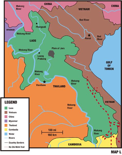 Ho Chi Minh Trail in southern Laos Trail. Map by Cruz Dragosavac ...