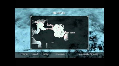 Find Pantea's flute / Hob's fall cave ~ Skyrim - YouTube