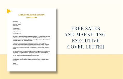 Sales And Marketing Executive Cover Letter In Word Pdf Google Docs