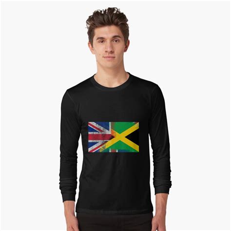 British Jamaican Half Jamaica Half Uk Flag T Shirt By Ozziwar Redbubble