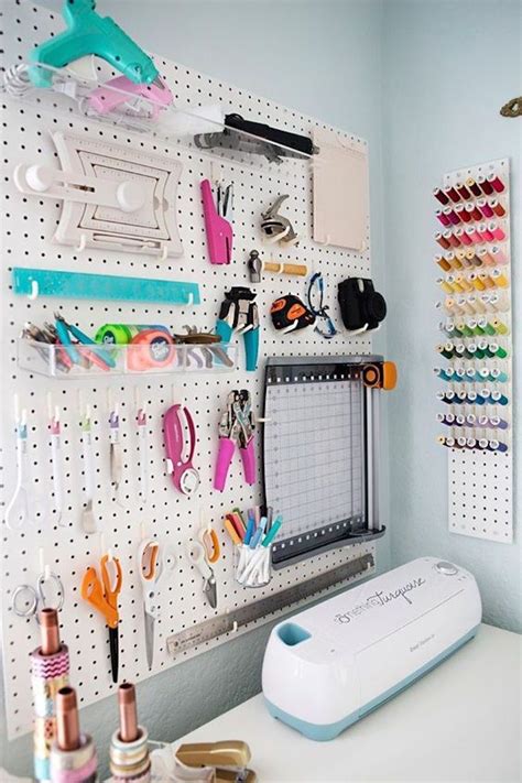 47 Easy Ways To Get Organized Making Use Of Diy Pegboard Ideas Craft Room Storage Craft Room