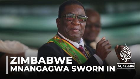 Zimbabwe’s President Emmerson Mnangagwa Sworn In For Second Term Youtube