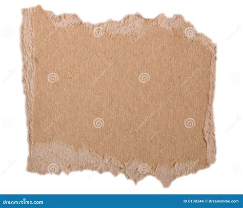 Torn Cardboard Stock Photo Image Of Ripped Notice Paper 6198344