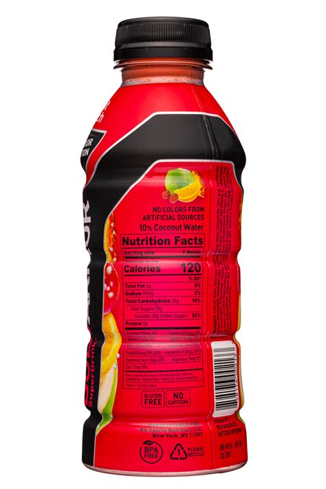 View Media 39356 Bodyarmor 16oz 2021 Fruitpunch Facts