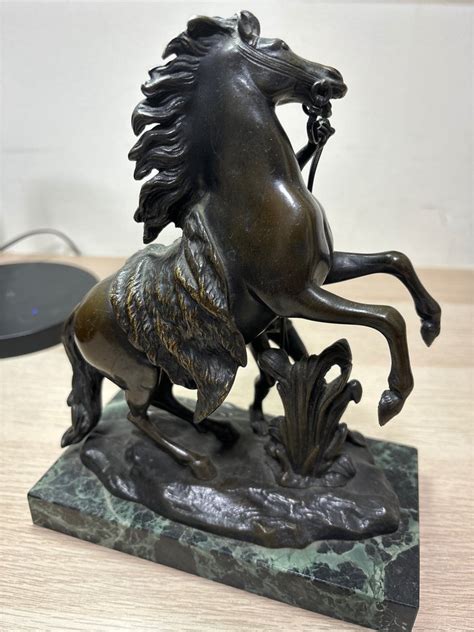 D Apr S Guillaume Coustou Sculpture Cheval De Marly Cm Bronze