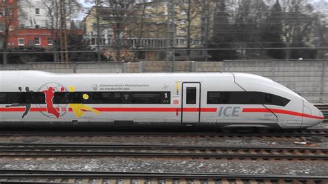 Ulm Hbf Handball EM 2024 ICE ICE1 BR612 Bwegt Design Agilis