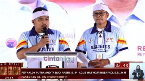 Final Paslon Reynaldi Agus Masykur Rosyadi Peraih Suara Terbanyak Di