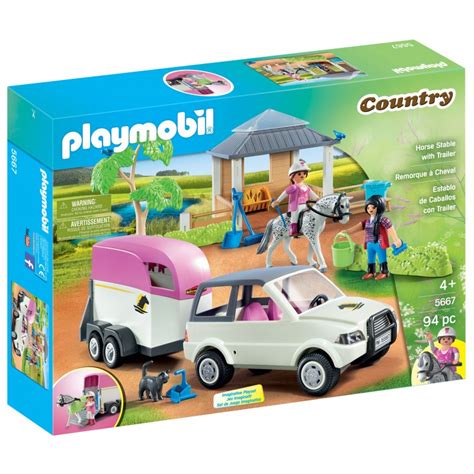 Playmobil Set: 5667-gre - Horse Stable with Trailer - Klickypedia