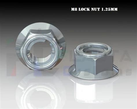 Galvanized Iron Hexagonal 1 25mm Pitch M8 Metal Lock Nut At Rs 24 Piece