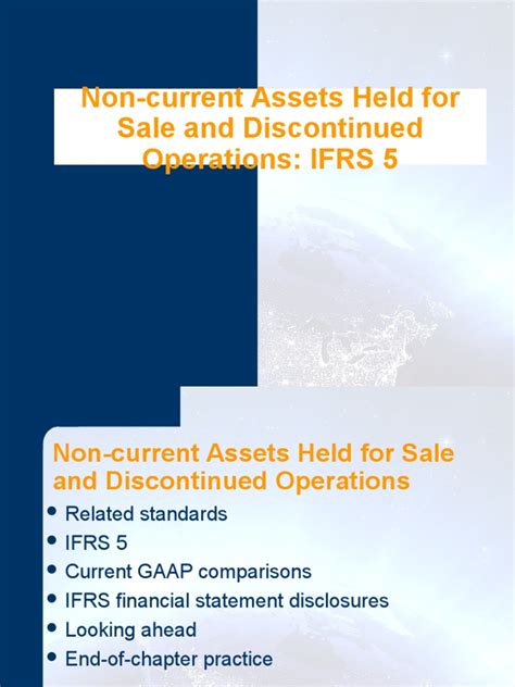 Non Current Assets Held For Sale And Discontinued Operations Ifrs 5