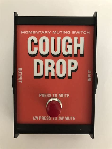 Proco Cough Drop Microphone Mute Pedal Aka Proco Short Stop Reverb