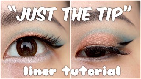 Monolid Asian Eyes Makeup Tutorial Just The Tip Liner Youtube