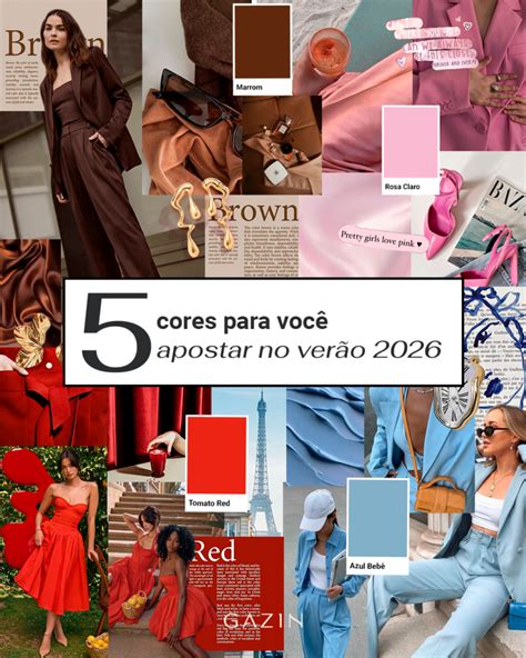 Qual A Cor Do Verão 2026 - 5 cores para você arrasar no verão de 2026. Com muito estilo e frescor.
