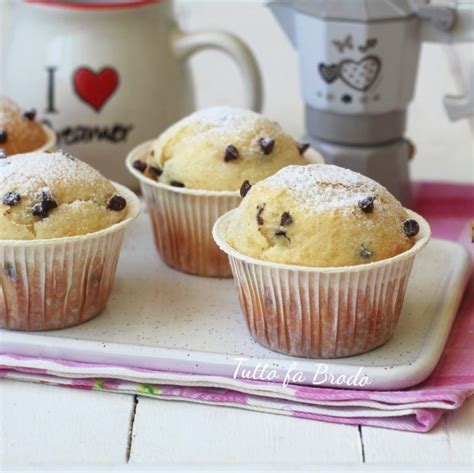 Muffin Allo Yogurt Greco Con Gocce Di Cioccolato Tutto Fa Brodo In Cucina