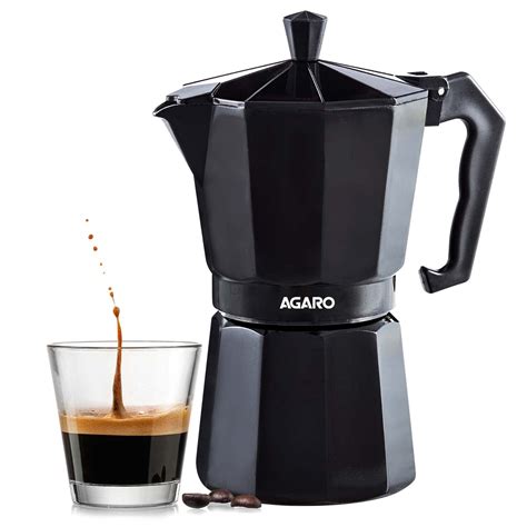 AGARO Classic Moka Pot Stovetop Espresso Coffee Maker 240 Ml