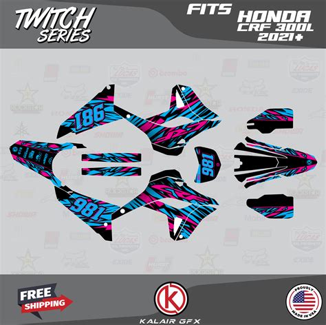 Kalair Gfx Graphics Kit For Honda Crf L Twitch Series