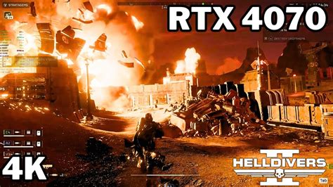 HELLDIVERS 2 RTX 4070 12GB 4K Maximum Graphics YouTube