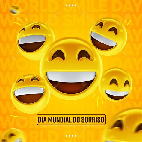 Feed Dia Mundial do Sorriso Social Media PSD Editável download Designi