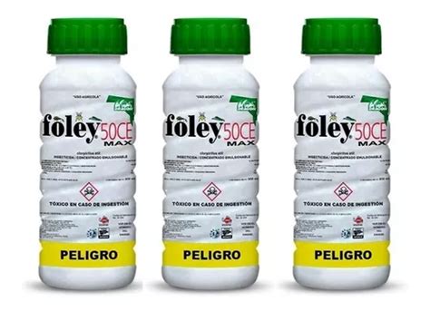 Foley Rey Insecticida Clorpirifos Etil Permetrina Lt 3 Envío gratis