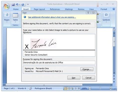 Assinar Digitalmente Um Documento No Word Pplware