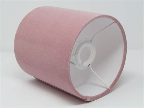 Blush Pink Velvet Drum Lampshade Etsy