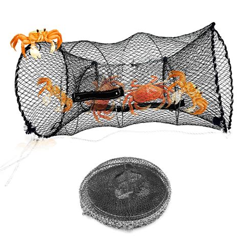 Buy Almineez Collapsible Crab Trap Basket Net For Prawn Shrimp Crayfish