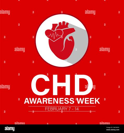 Congenital Heart Defect Awareness Week Observed Every Year In Month Of February Vector Health