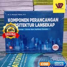 Jual Komponen Perancangan Arsitektur Lansekap Edisi Kedua Dr Ir