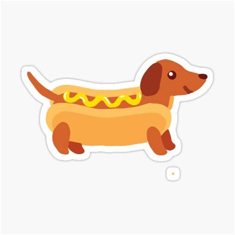 Wiener Dog Sticker For Sale By Annaleeee Redbubble