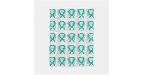 Ovarian Cancer Awareness Ribbon Fleece Blanket Zazzle