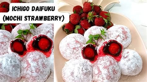 MOCHI VIRAL Ichigo Daifuku Alias Mochi Strawberry Ala Jepang