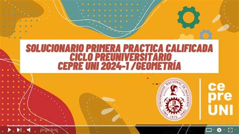 Solucionario De La Primera Practica Calificada Cepre Un Ciclo