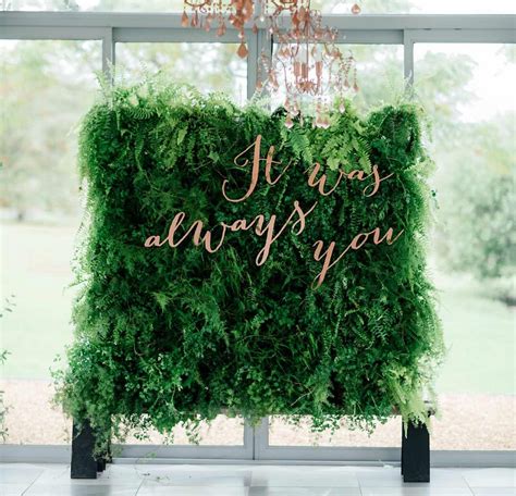 2017 Wedding Trend Greenery Walls