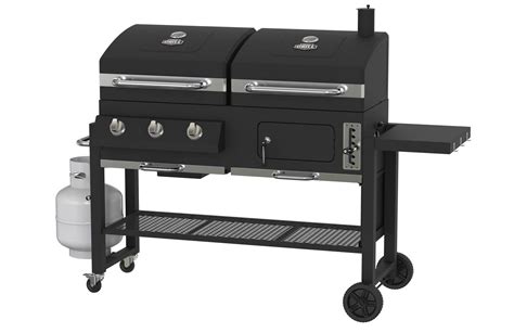 Expert Grill 3 In 1 Dual Fuel Gas And Charcoal 3 Burner Grill With Griddle Black Walmart Canada