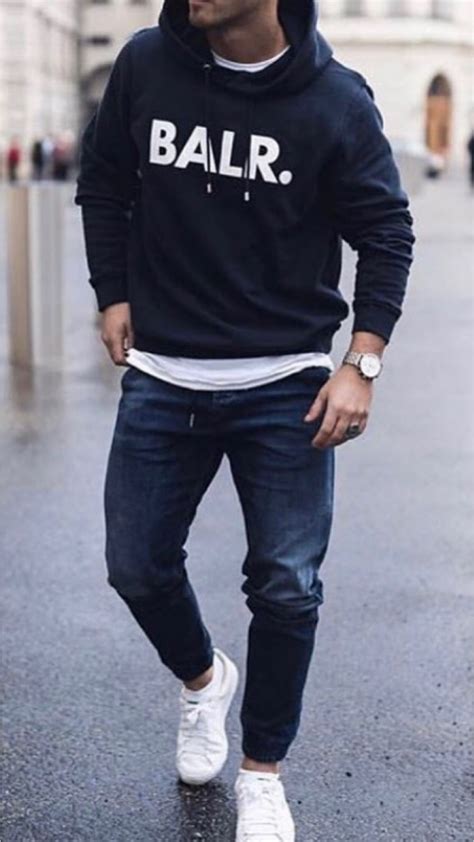 17 Awesome Hoodie Outfits Moda Masculina Casual Vestuário Casual