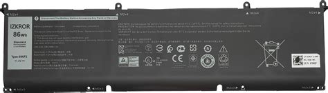 Amazon SUNNEAR 69KF2 Laptop Battery Replacement For Dell XPS 15