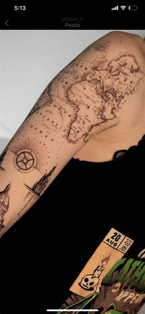 Unique Creative Travel Tattoo Ideas For Men X M