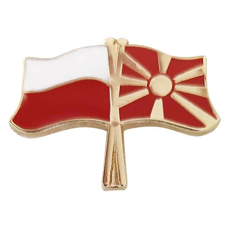 Flaga Polska Macedonia Przypinka Pami Tki Z Polski Souvenirs From